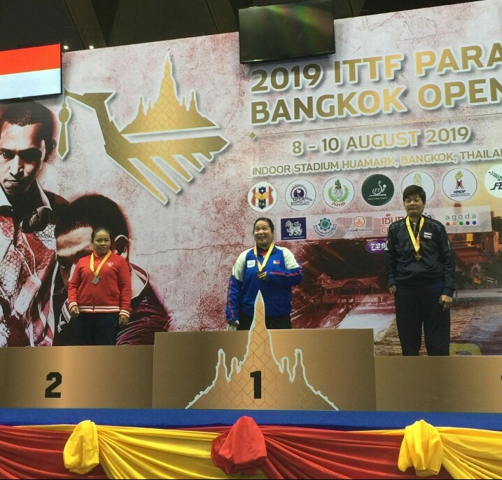Filipina table tennis paralympian wins gold in Bangkok TrueID