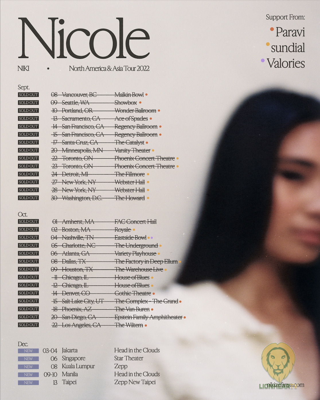 NIKI announces Asian Tour of ‘The Nicole Tour’ 2022 TrueID