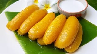 បង្អែមចេកពងមាន់ខ្ទិះដូង