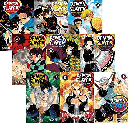 រូបភាពសៀវភៅ​ Demon Slayer Vol 1-9