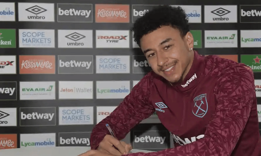 កីឡាករ Jesse Lingard&nbsp;