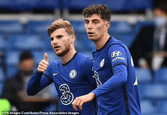 &nbsp; ខ្សែប្រយុទ្ធ&nbsp;Timo Werner&nbsp;និងខ្សែបម្រើ&nbsp;Kai Havertz