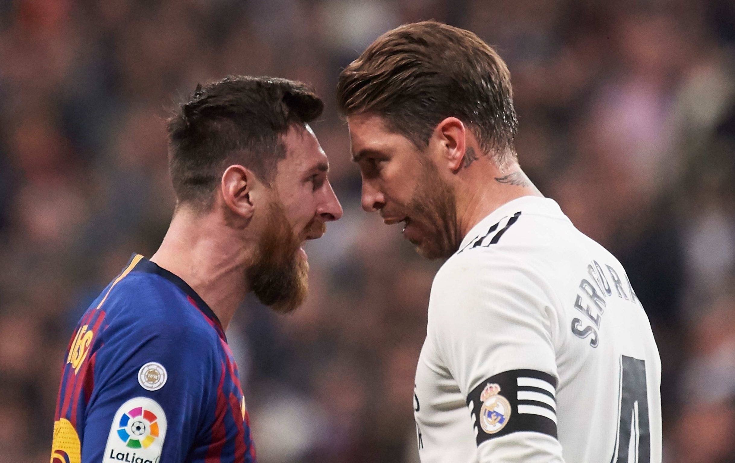 កីឡាករ Lionel Messi និង Sergio Ramos