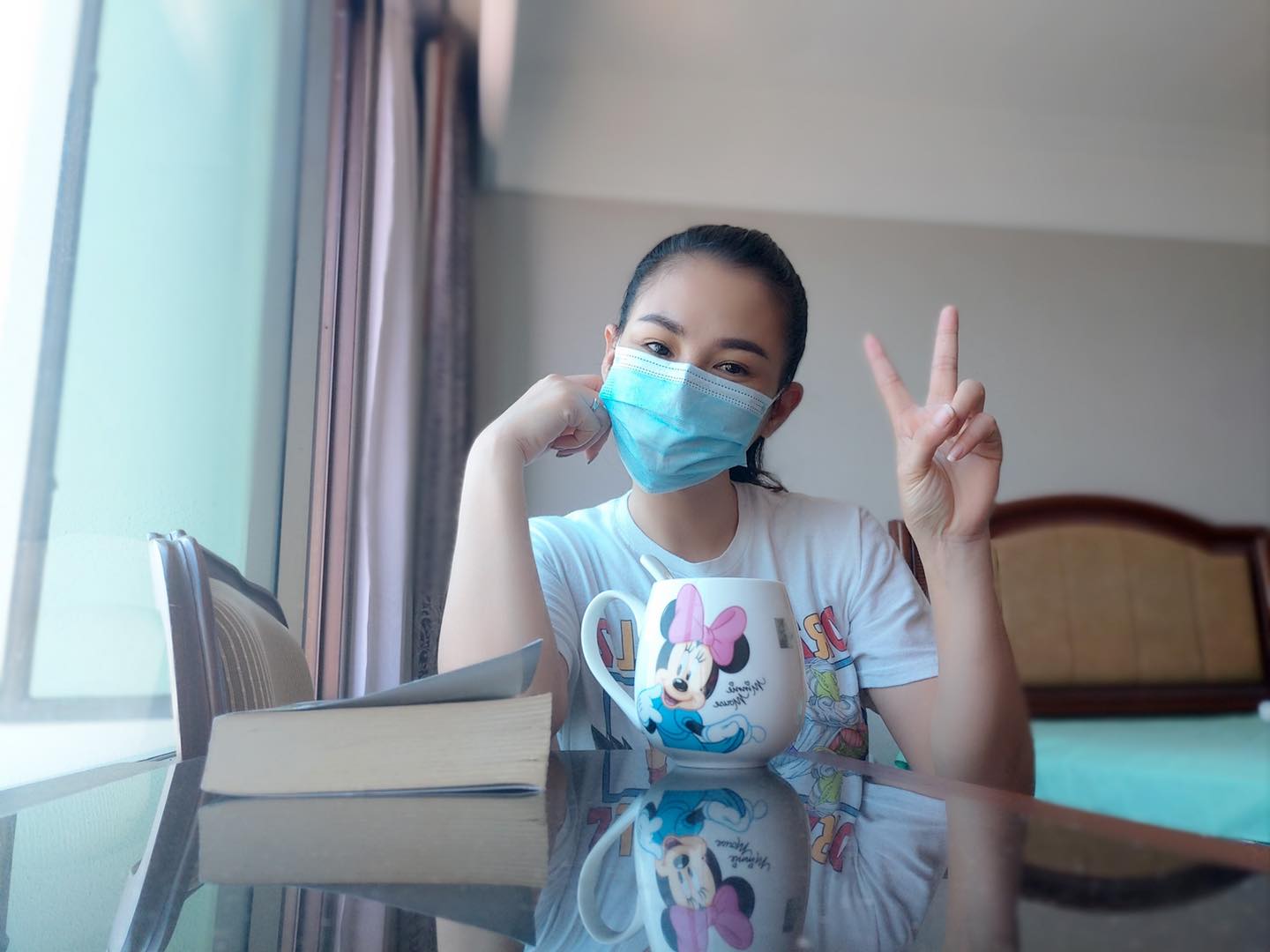អ្នកនាងសុគន្ធ​ និសាអំឡុងពេលព្យាបាលខ្លួន