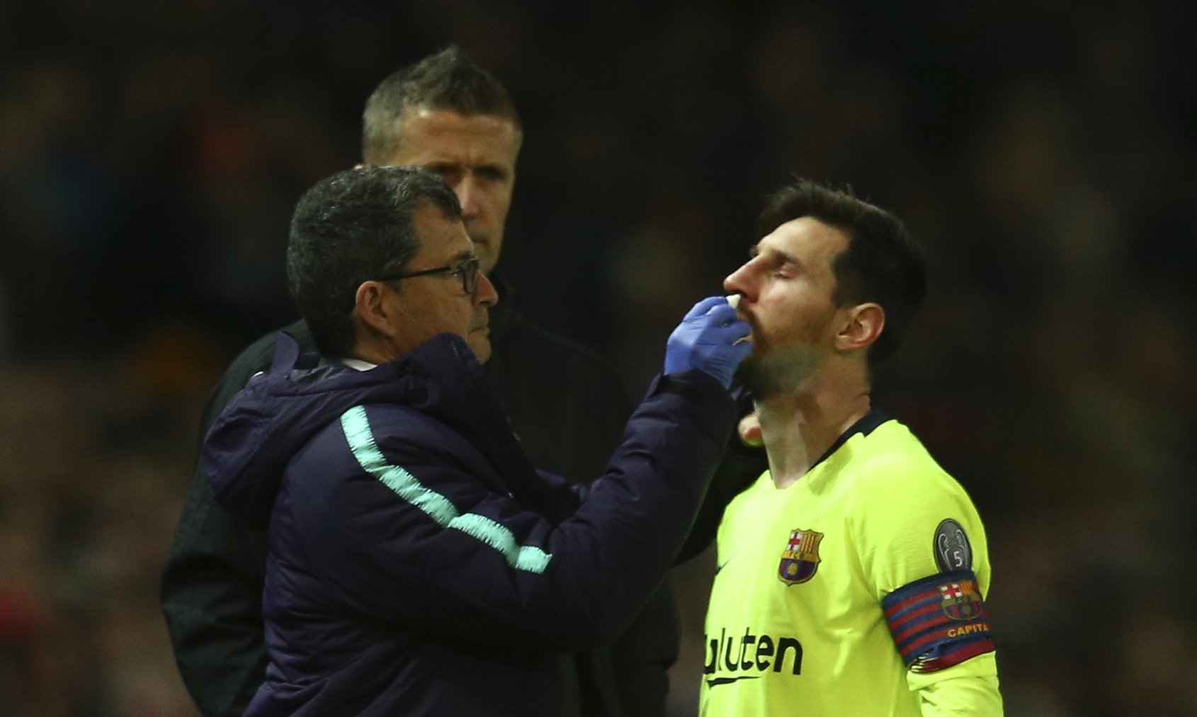 ការរងរបួសរបស់កីឡាករ Messi​ អំឡុងការប្រកួតជាមួយក្រុមបិសាចក្រហម