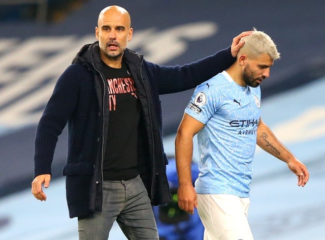 លោក Pep Guardiola និង Sergio Aguero