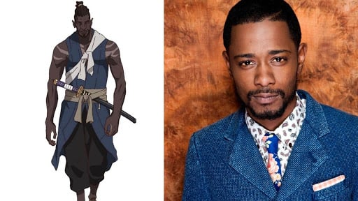 តួអង្គ​ Yasuke និង&nbsp;&nbsp;LaKeith Stanfield