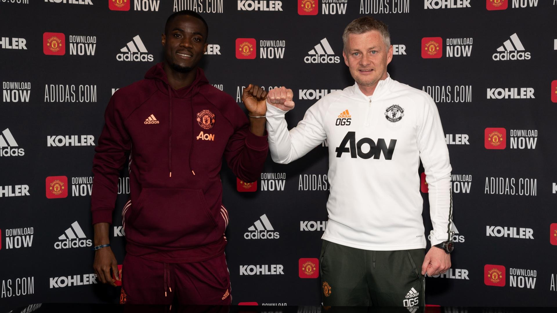 Eric Bailely និងលោក&nbsp;Ole Gunnar Solskjaer