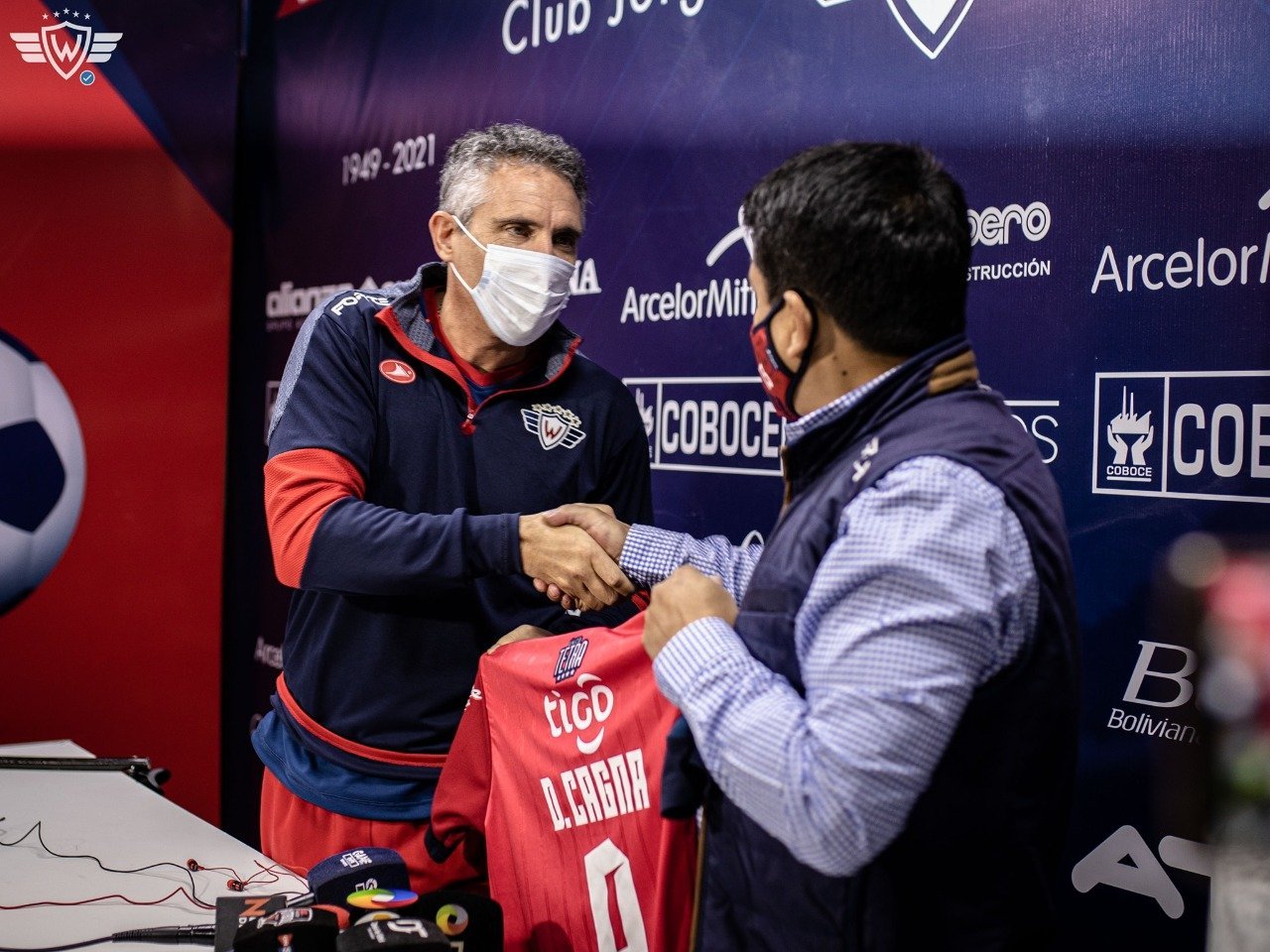 លោក Diego Cagna ក្នុងថ្ងៃស្វាគមន៍មកកាន់ក្លិប&nbsp;Wilstermann