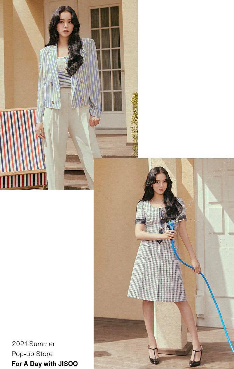 Jisoo ស្ថិតក្នុងការតុបតែងខ្លួនថ្មីប្លែក