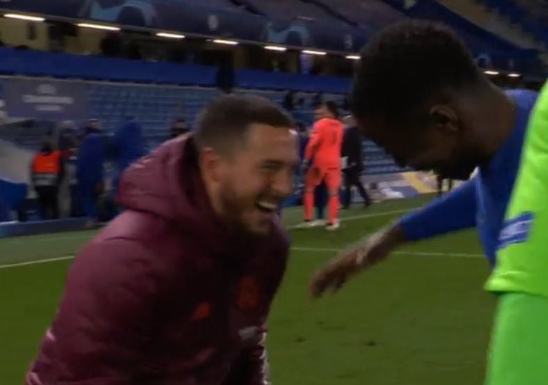 ខ្សែប្រយុទ្ធ Eden Hazard សើចសប្បាយ