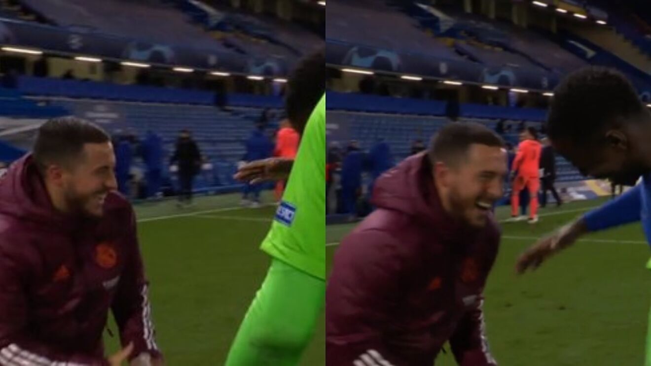 ខ្សែប្រយុទ្ធ Eden Hazard សើចសប្បាយ
