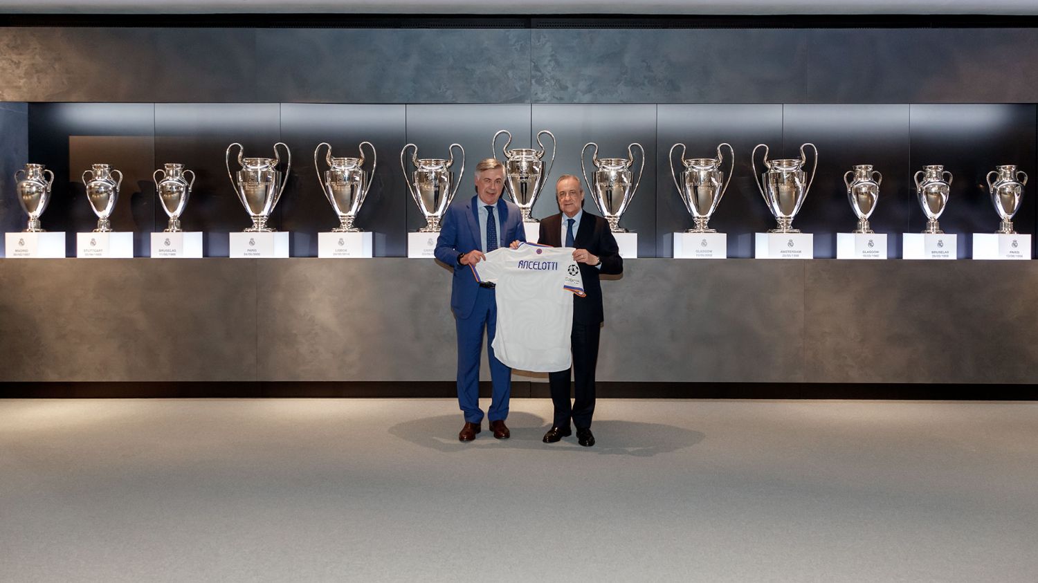 &nbsp;លោក&nbsp;Carlo Ancelotti និងប្រធានក្លិប Perez
