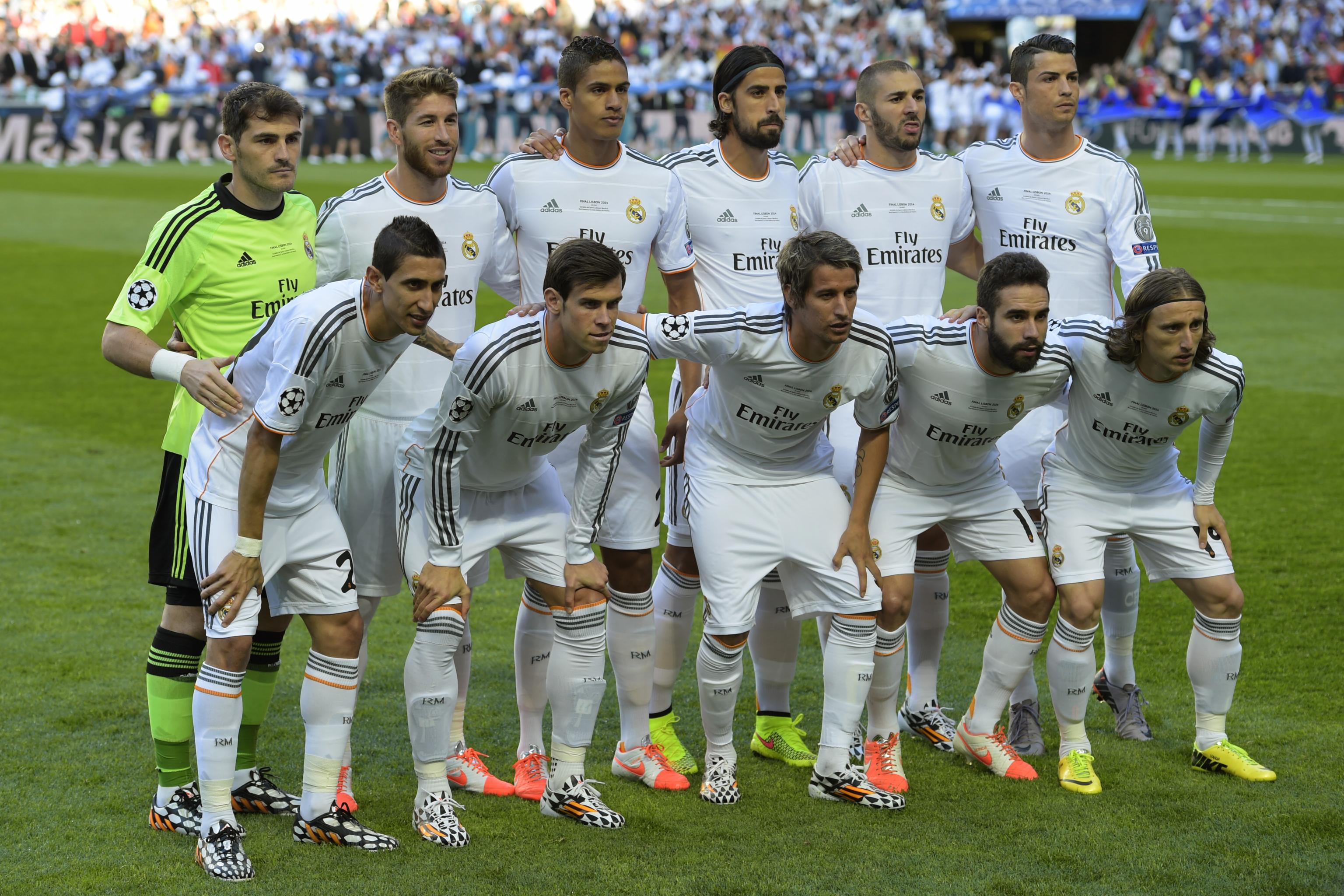 ក្រុម Real Madrid ពេលលោក Ancelotti ដឹកនាំក្នុងឆ្នាំ២០១៤ ឈ្នះពាន UCL