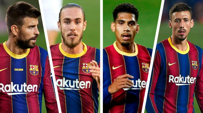ខ្សែការពារ Gerard Pique, Oscar Mingueza, Ronald Araujo និង Clement Lenglet