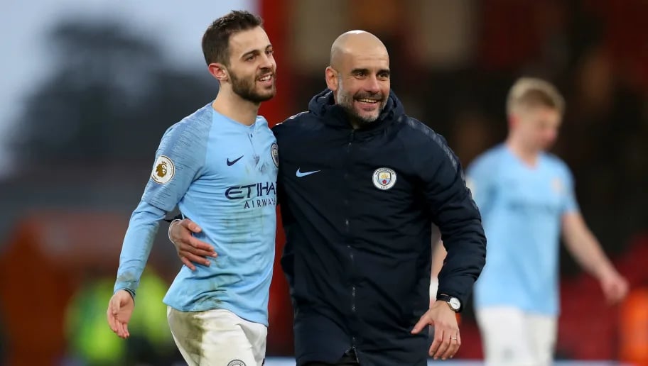 &nbsp;Pep Guardiola និងកីឡាករ&nbsp;Bernardo Silva