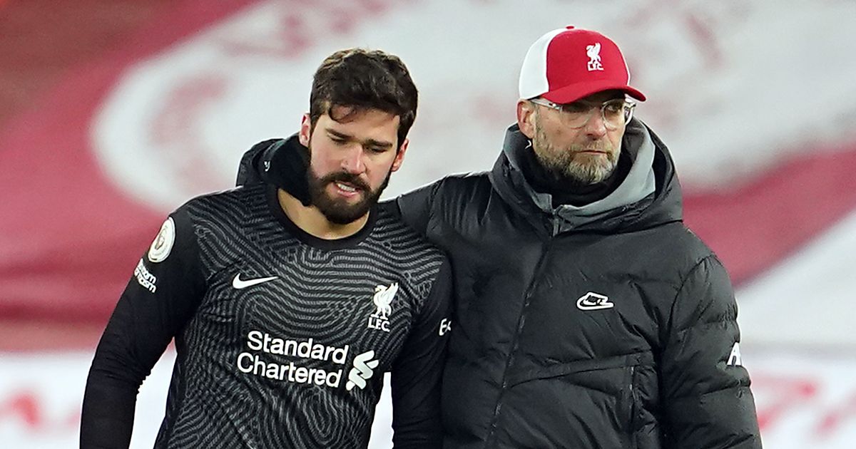 អ្នកចាំទី&nbsp;Alisson Becker និងលោកគ្រូបង្វឹក Jurgen Klopp
