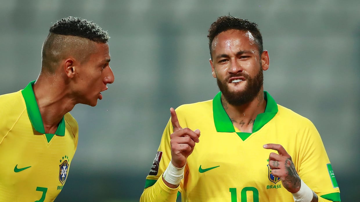 កីឡាករ&nbsp;Richarlison និងកីឡាករ Neymar