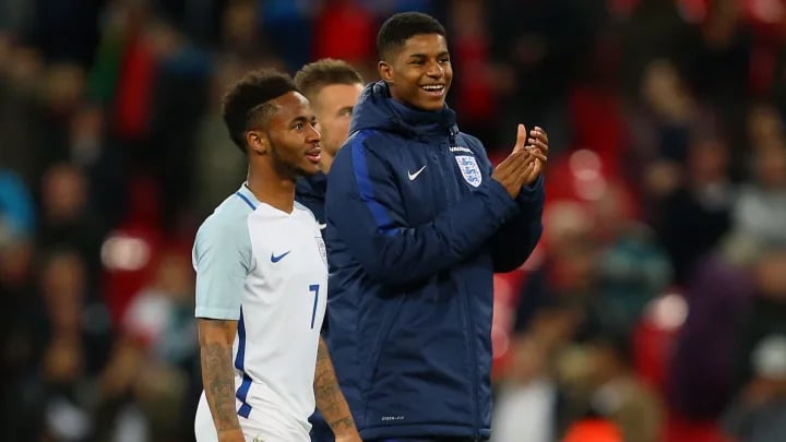 កីឡាករ Marcus Rashford និង Raheem Sterling