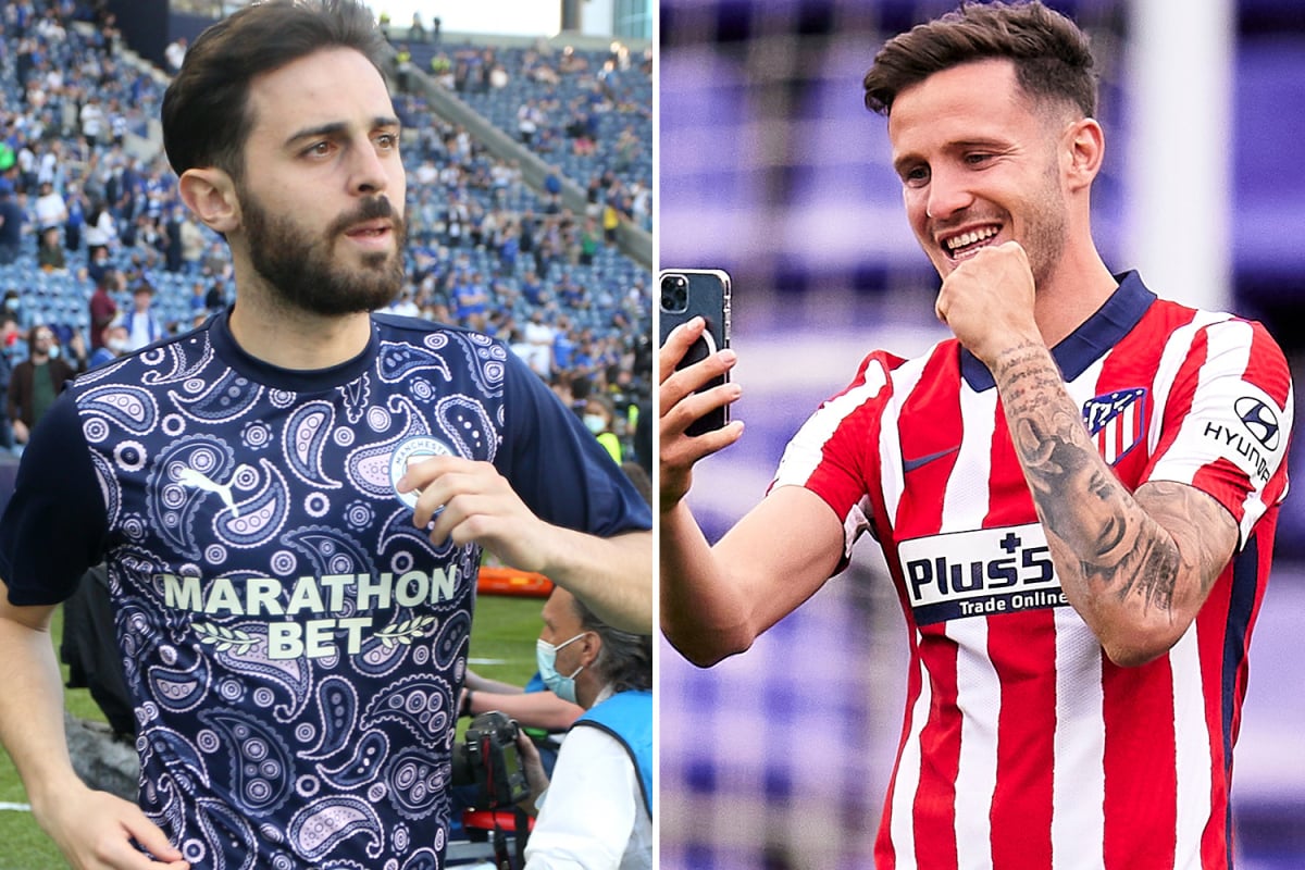 កីឡាករ&nbsp;Bernardo Silva និងកីឡាករ&nbsp;Saul Niguez