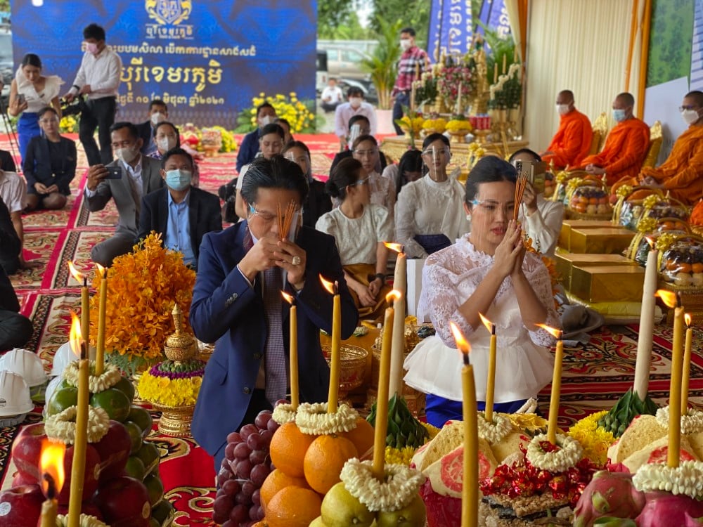ពិធីបញ្ចុះបឋមសិលា បើកការដ្ឋានសាងសង់ជាផ្លូវការ&nbsp;បុរីខេមរភូមិ