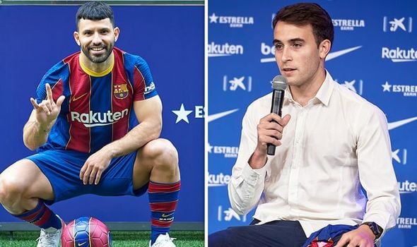 កីឡាករ Sergio Aguero និង Eric Garcia