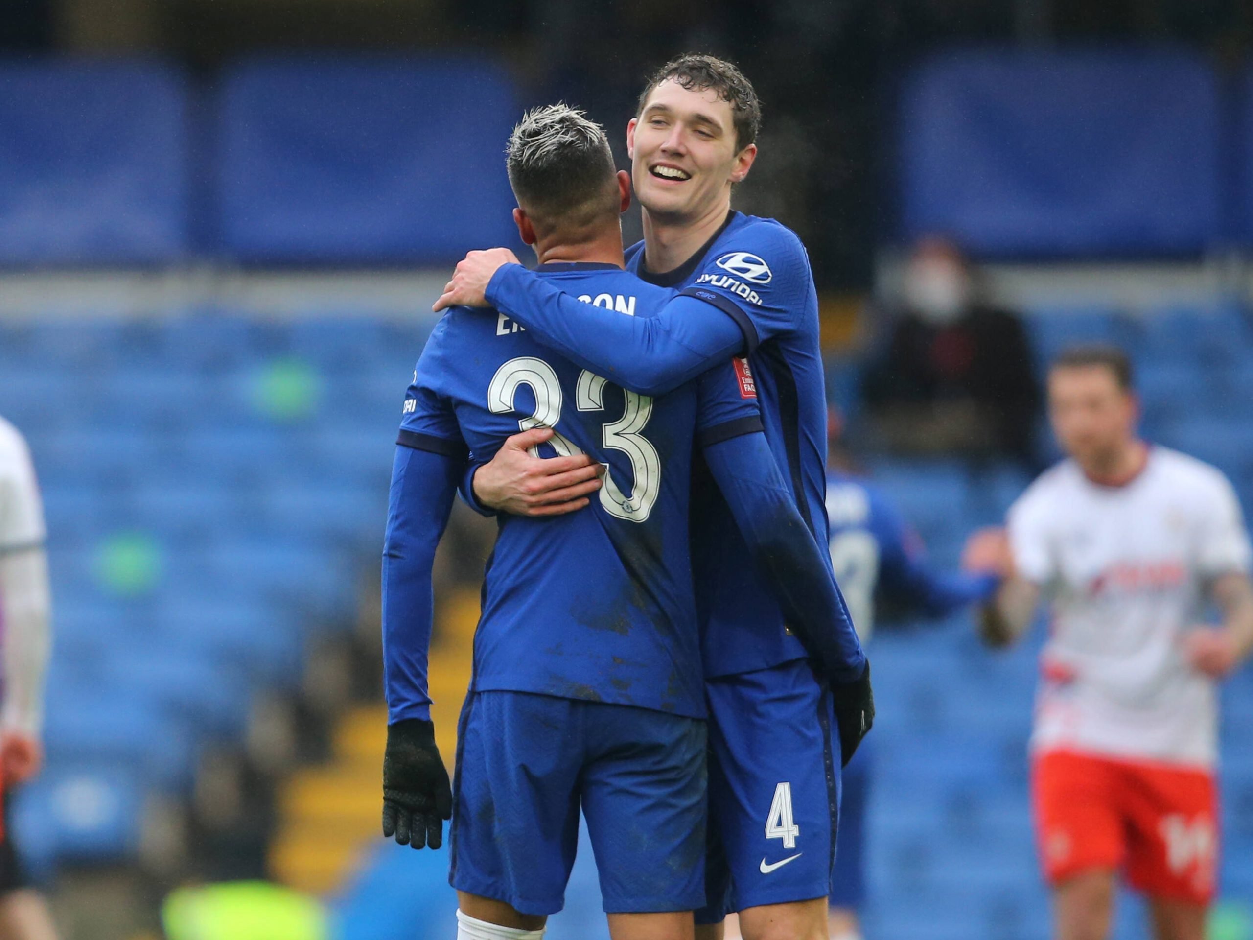 ខ្សែការពារ&nbsp;Emerson Palmeiri&nbsp;និង&nbsp;Andreas Christensen