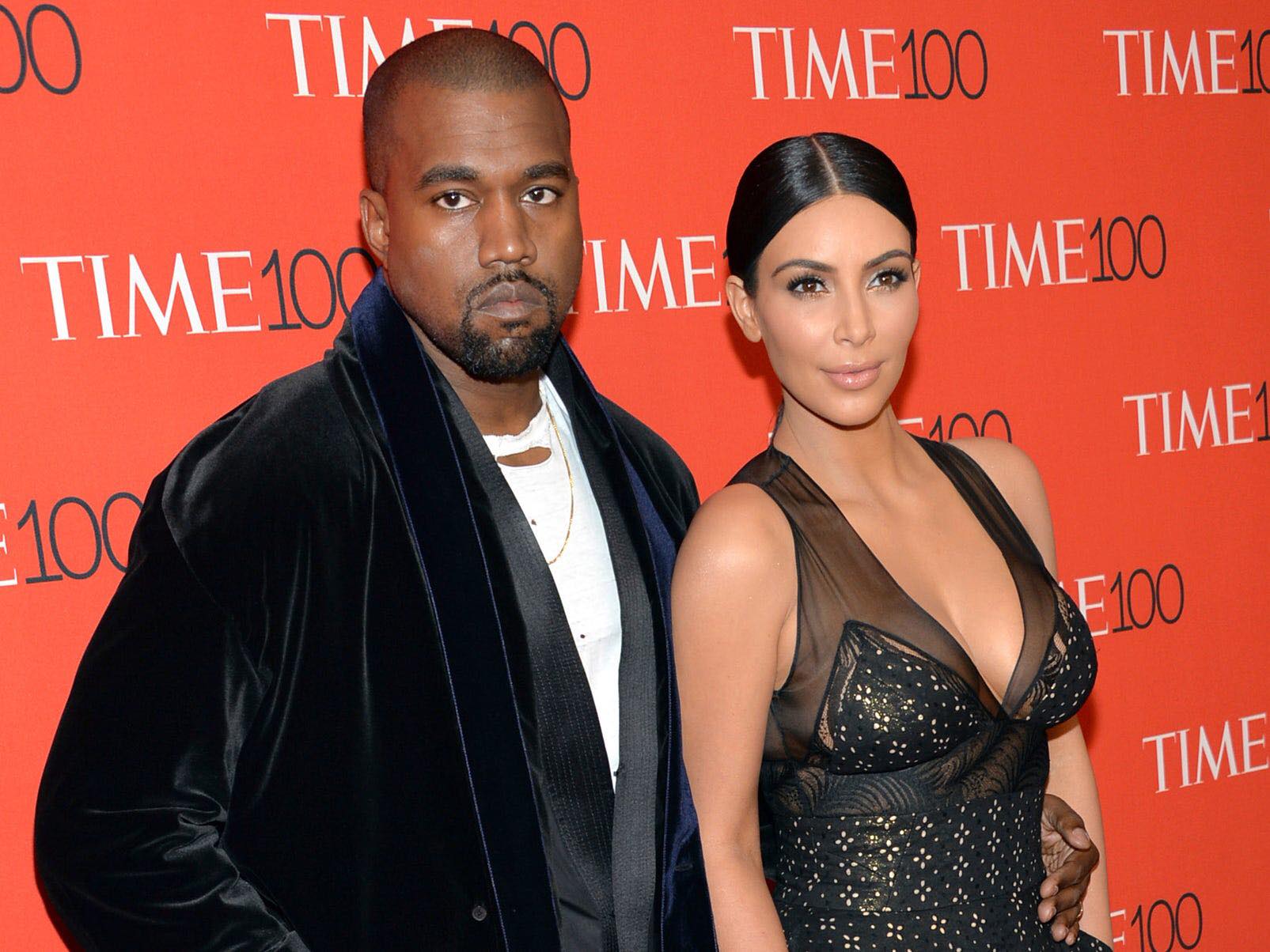 Kim Kardashian Westនិង  Kanya West