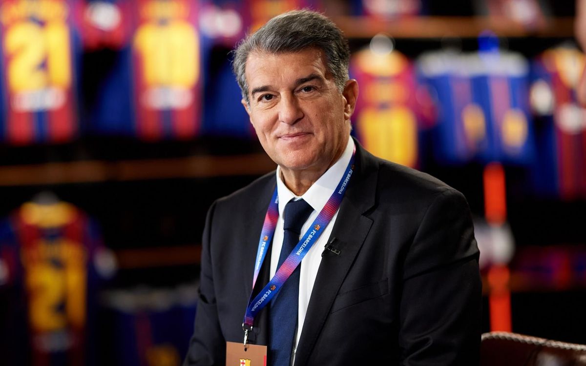 លោកប្រធាន Joan Laporta&nbsp;