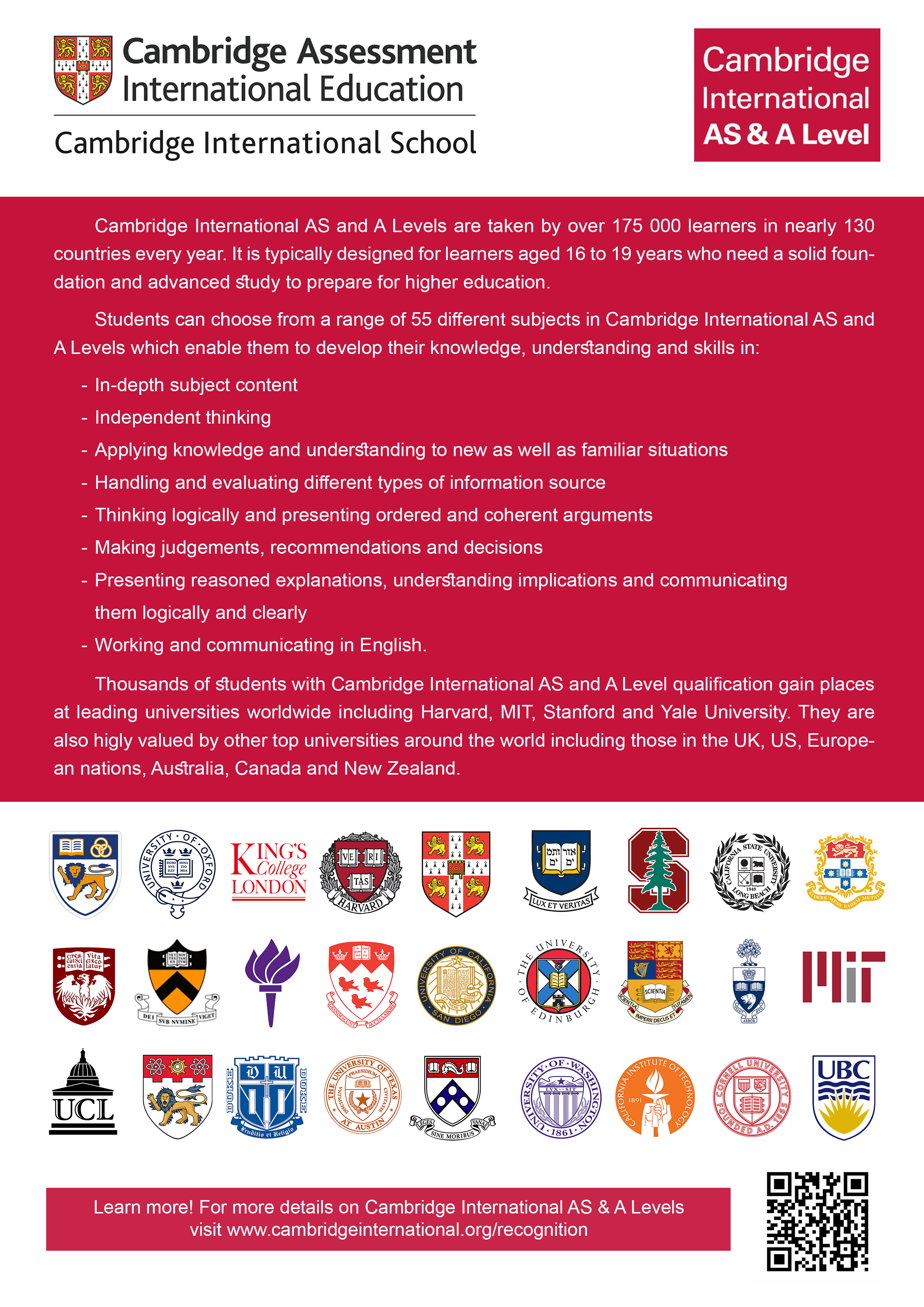 កម្មវិធីសិក្សា Cambridge “​A​ Level”
