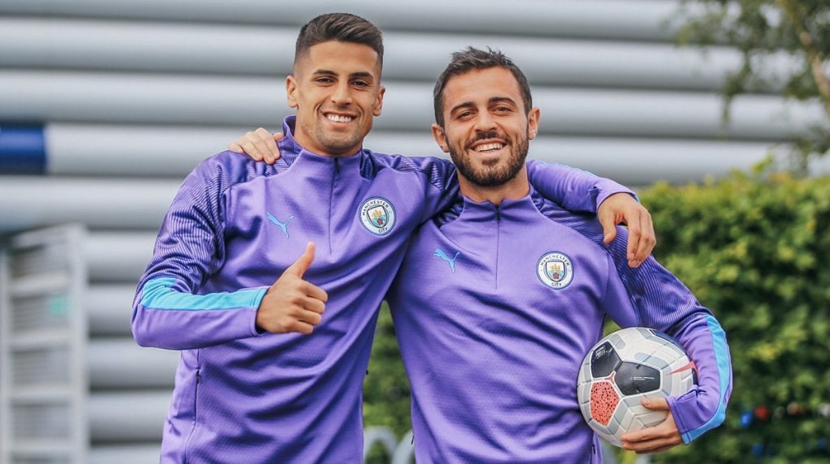 កីឡាករ&nbsp;Joao Cancelo&nbsp;និង&nbsp;Bernardo Silva