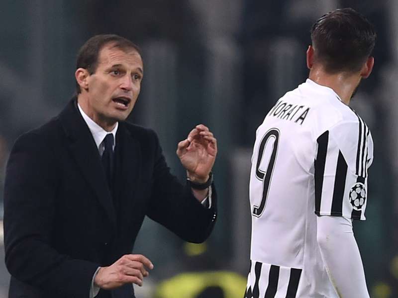 &nbsp; កីឡាករ&nbsp;Alvaro Morata និង លោក&nbsp;Massimiliano Allegri
