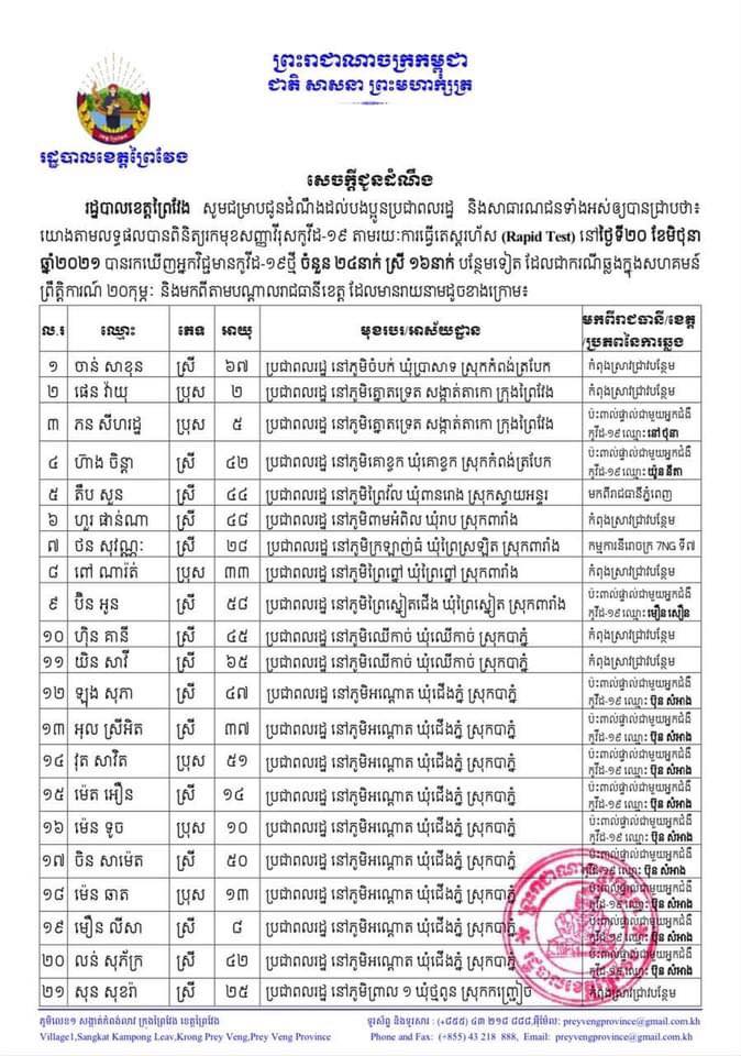 សេចក្តីប្រកាស