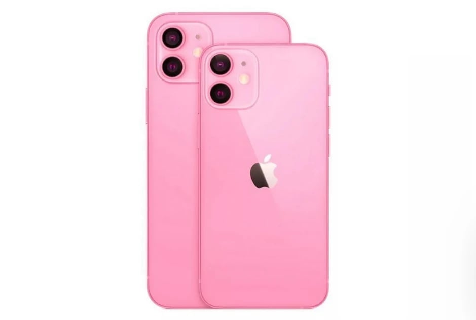 រូ​បភាព render នៃសេ៊រី iPhone 13 ពណ៌ផ្កាឈូក
