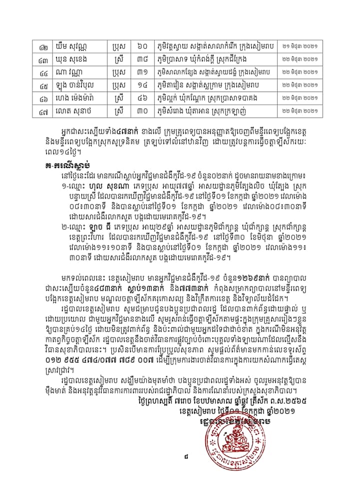 សេក្តីប្រកាស