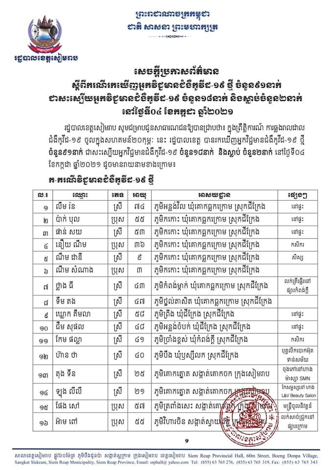 សេចក្តីប្រកាស