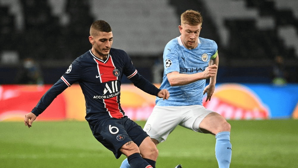 កីឡាករ Kevin De Bruyne និង Marco Verratti