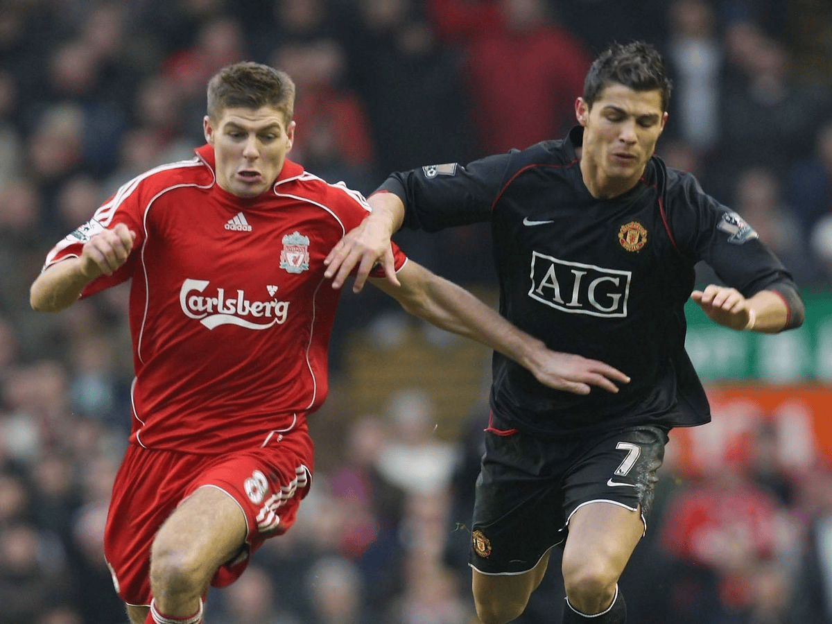&nbsp; លោក&nbsp;Steven Gerrard និង Cristiano Ronaldo