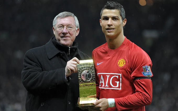 &nbsp; កីឡាករ Cristiano Ronaldo និង លោក Sir Alex Ferguson