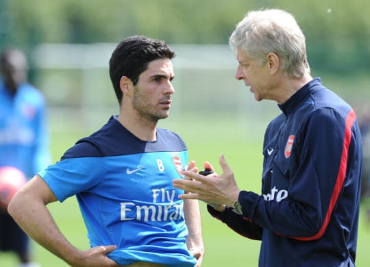 លោក Wenger និងលោក Arteta
