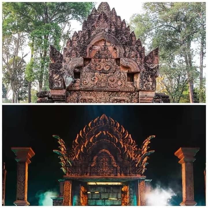 រូបភាពប្រាសាទនៅក្នុង MV និង ក្រៅ