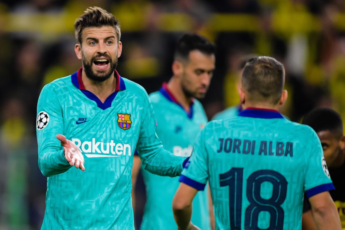 Gerard Pique, Sergio Busquets និង Jordi Alba