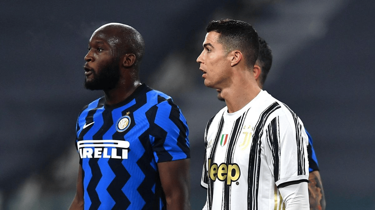កីឡាករ Cristiano Ronaldo និង Romelu Lukaku