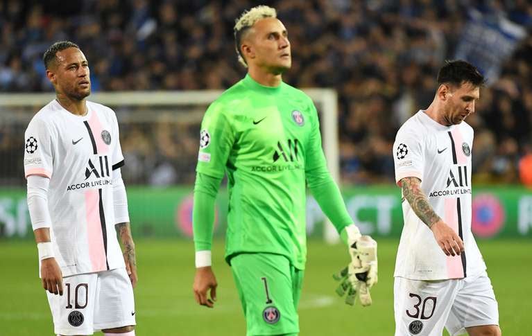កីឡាករ​ Neymar, Keylor Navas, និង Lionel Messi