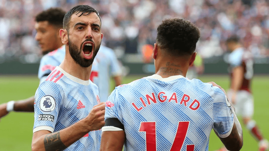 កីឡាករ Bruno Fernandes និង Jesse Lingard