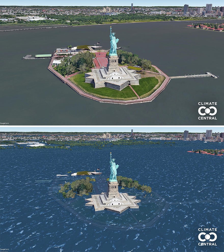 រូបសំណាក&nbsp;Liberty National Monument ក្នុងសហរដ្ឋអាមេរិក