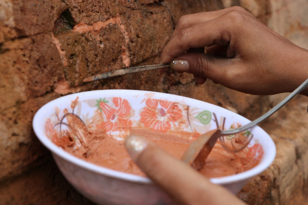 ការប្រើប្រាស់ កំបោរបាយអ សម្រាប់ជួសជុលប្រាសាទ
