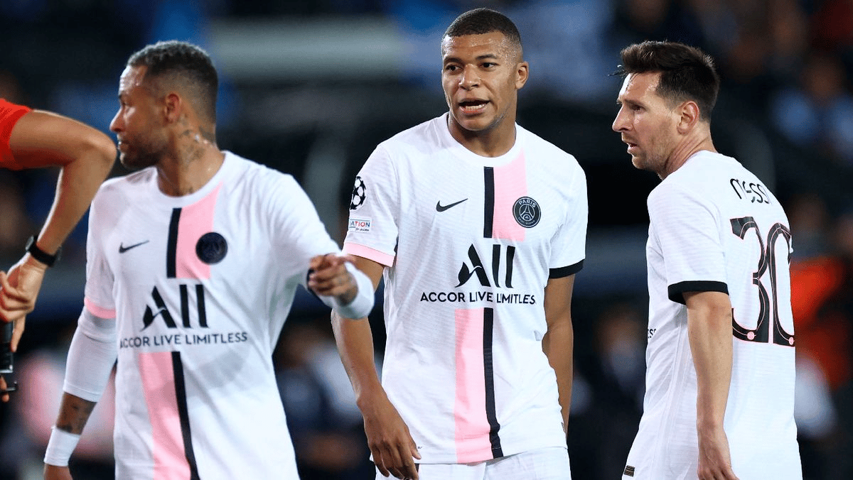 &nbsp; កីឡាករ&nbsp;Lionel Messi,​&nbsp;Kylian Mbappe,​ និង&nbsp;Neymar Jr