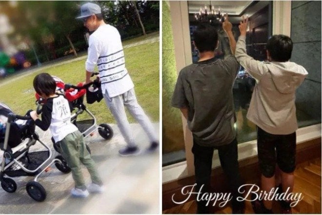 Jimmy Lin និង កូនៗ
