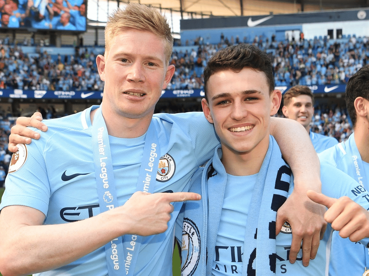 កីឡាករ Kevin De Bruyne និង Phil Foden